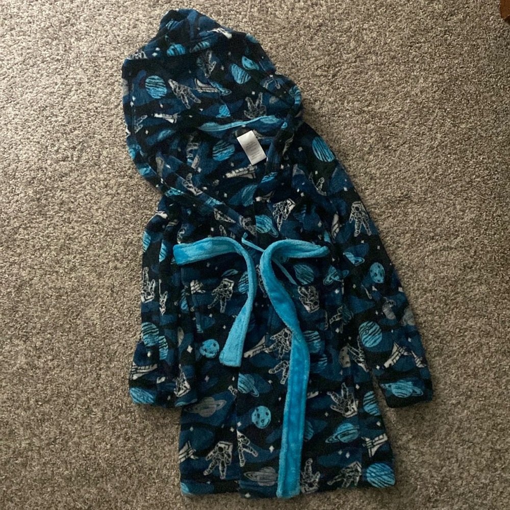 Boys bathrobe, size 8/10 blue